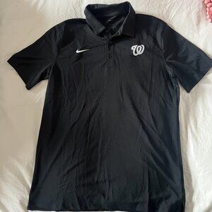 Washington Nationals Stitched Nike Dri-Fit Men's Polo (Medium)